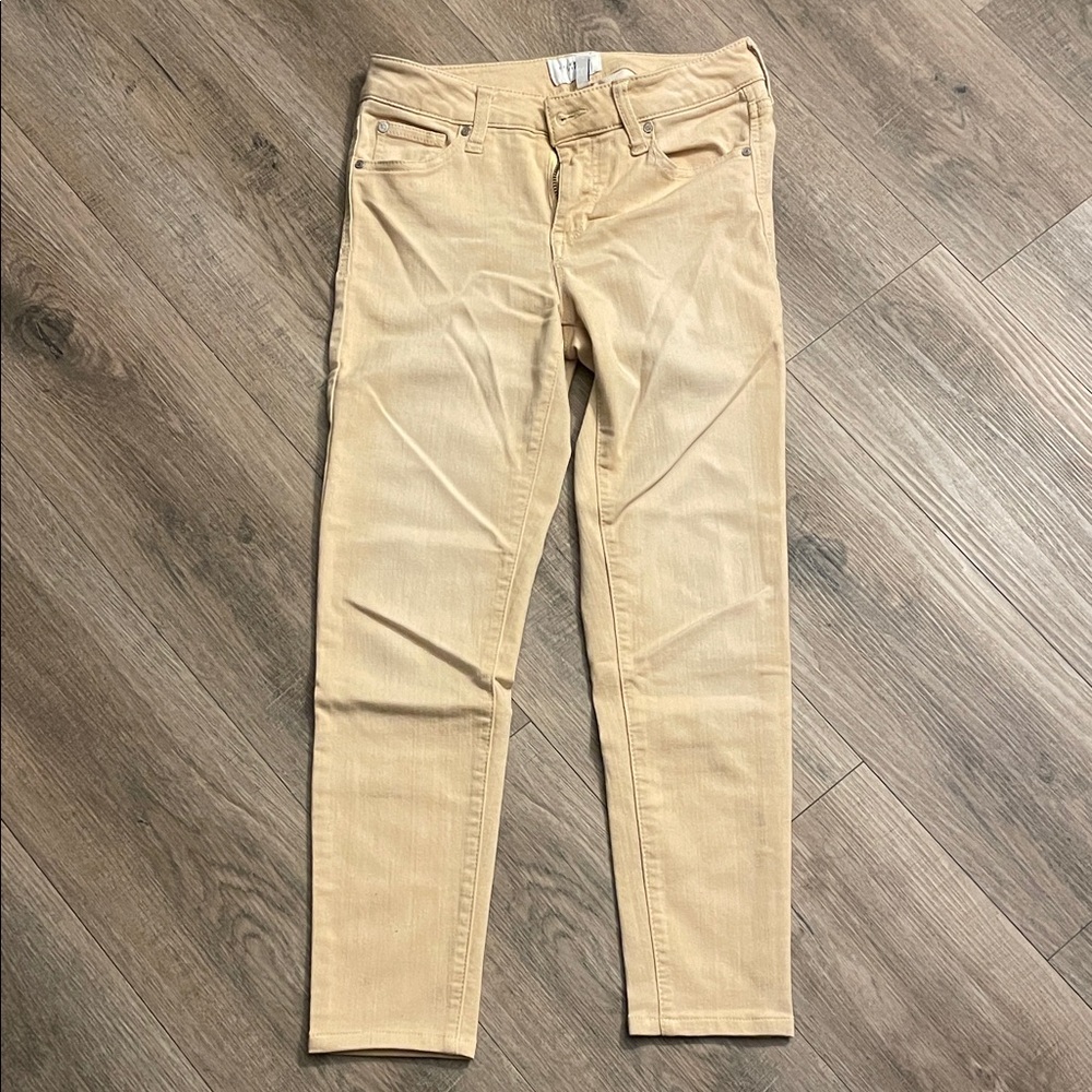 Celebrity Pink Pastel Yellow Ankle Skinny Jeans